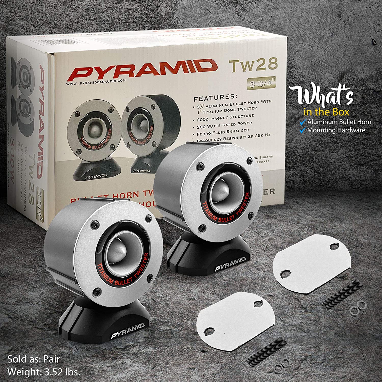 Pyramid TW28 300W - Altavoces de aluminio con carcasa giratoria PYRAMID TW28 #2
