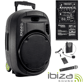 Altavoz 12" Bluetooth con batera IBIZA SOUND PORT12UHF MK2