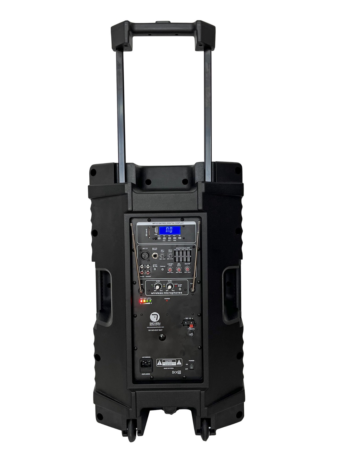 IBIZA SOUND PORT15VHF-MKII - Altavoz portatil con bateria USB/SD Bluetooth  Mando a distancia 2 Microfonos Inalambricos