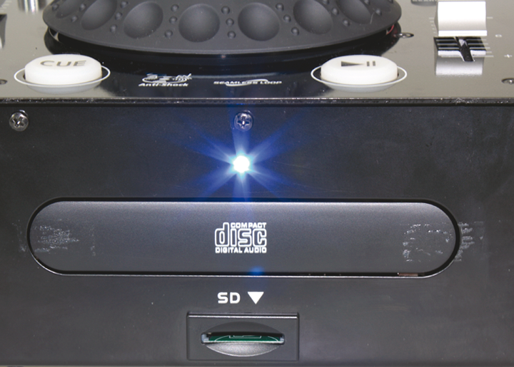 CONSOLA DE MEZCLAS PROFESIONAL CON DOBLE LECTOR CD-MP3& CONTROLADOR USB/SD IBIZA SOUND FULL-STATION #3