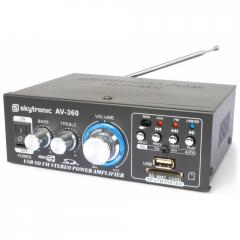 Amplificador Karaoke con FM/SD/USB/MP3 012390 Skytronic AV-360