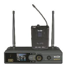 HAND Micrófono PETACA con DIADEMA UHF con pantalla LCD y escaneo de frecuencias.   KS KMI 600 UHF / BELT Micrófono