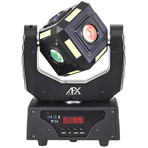 DMX CONTROLLED CUBIC LED MOVING HEAD - 14/16 CHANNELS AFX  6CUBE-FX
