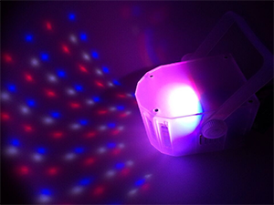 EFECTO DE ILUMINACION MINI DERBY DE LED RGBB IBIZA LIGHT DERBY-MINI-CLEAR